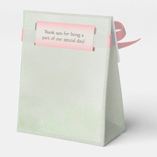 Sage Green en Peach Bedankdoosjes (Achterkant)