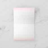 Sage Green en Peach Rozen Bedankkaart (Binnen)