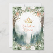 Sage Green en Sinaasappel Quinceañera 15 Anos Flow Kaart (Achterkant)