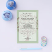 Sage Green en Soft Brown, gestileerde eco-boom Flyer (Enkel)