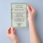 Sage Green en Soft Brown, gestileerde eco-boom Flyer (Hand)