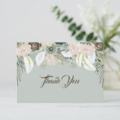 Sage Green en Vanilla Cream Dank u (Staand voorkant)