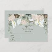 Sage Green en Vanilla Cream SVP Kaart (Voorkant / Achterkant)