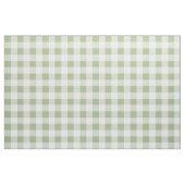 Sage Green en White Gingham Pattern Fabric Stof (Fat Quarter)
