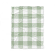 Sage Green en White Gingham Pset