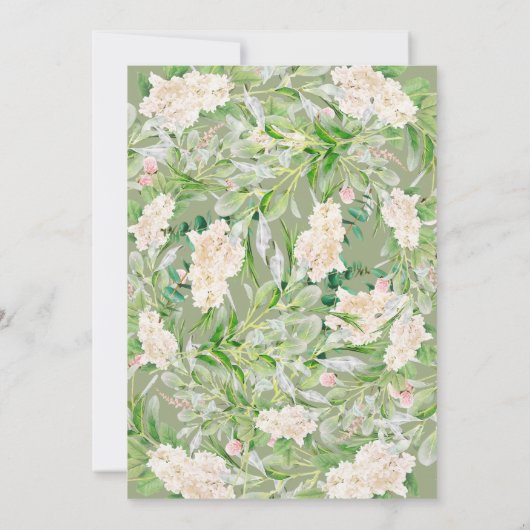 Sage Green en White Wine | Cute Vrijgezellenfeest Kaart (Achterkant)