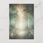Sage Green Enchanted Forest Radiance Informatiekaartje (Achterkant)
