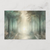 Sage Green Enchanted Forest Radiance Informatiekaartje (Achterkant)