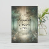 Sage Green Enchanted Forest Radiance Shower Kaart (Staand voorkant)