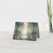 Sage Green Enchanted Forest Radiance Wedding  Bedankkaart (Achterkant)