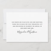 Sage Green Eucalyptus Baby Foto Aankondiging (Achterkant)