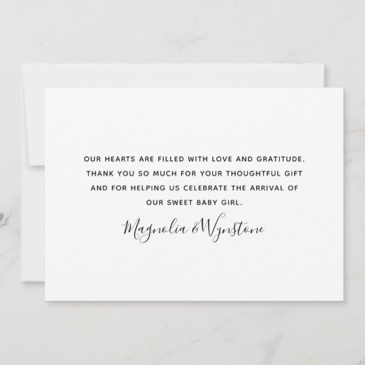 Sage Green Eucalyptus Baby Foto Aankondiging (Achterkant)