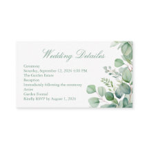 Sage Green Eucalyptus Botanical Wedding