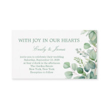 Sage Green Eucalyptus Botanical Wedding