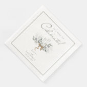 Sage Green Eucalyptus Champagne Dinner Napkins Servet (Hoek)
