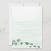 Sage Green Eucalyptus Garland Gold Oval Weddenscha Save The Date (Achterkant)