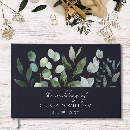 Sage Green Eucalyptus Greenery Bruidsbladeren Gastenboek