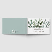 Sage Green Eucalyptus Greenery Bruidsbladeren Gastenboek (Volledig)