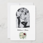 Sage Green Eucalyptus Greenery FOTO Huwelijk Kaart (Achterkant)