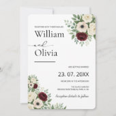 Sage Green Eucalyptus Greenery FOTO Huwelijk Kaart (Voorkant)