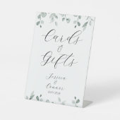 Sage Green Eucalyptus Greenery Kaarten & Gifts Reclamebord Met Voetstuk (Voorkant)