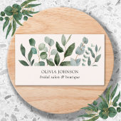 Sage Green Eucalyptus Greenery Leaf Visitekaartje