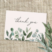 Sage Green Eucalyptus Greenery Leaves Dank u Notitiekaartje