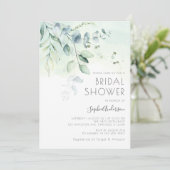 Sage Green Eucalyptus Greenery Vrijgezellenfeest Kaart (Staand voorkant)