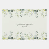 Sage Green Eucalyptus Greenery Wedding Branding Inpakpapier Vel (Voorkant)