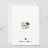 Sage Green Eucalyptus Greenery Wedding Kaart (Achterkant)