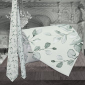 Sage Green Eucalyptus Greenery Wedding Stropdas