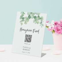 Sage Green Eucalyptus Honeymoon Fund QR-code