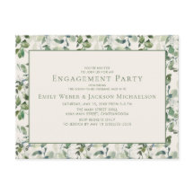 Sage Green Eucalyptus Leaves Cream Verloving