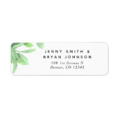 Sage Green Eucalyptus Leaves en Greenery Label (Voorkant)