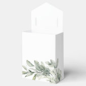 Sage Green Eucalyptus Minimalist Botanical Weddens Bedankdoosjes (Geopend)