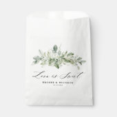 Sage Green Eucalyptus Minimalist Botanical Weddens Bedankzakje (Voorkant)