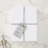 Sage Green Eucalyptus Minimalist Botanical Weddens Cadeaulabel (Met Touw)