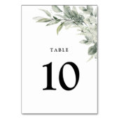 Sage Green Eucalyptus Minimalist Botanical Weddens Kaart (Achterkant)