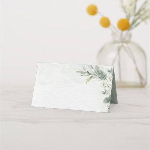 Sage Green Eucalyptus Minimalist Botanical Weddens Plaatskaartje