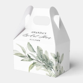 Sage Green Eucalyptus Minimalist Vrijgezellenfeest Bedankdoosjes