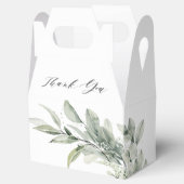 Sage Green Eucalyptus Minimalist Vrijgezellenfeest Bedankdoosjes (Geopend)