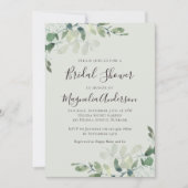 Sage Green Eucalyptus Vrijgezellenfeest Kaart (Voorkant)