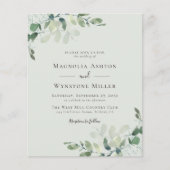 Sage Green Eucalyptus Weddenschap (Voorkant)