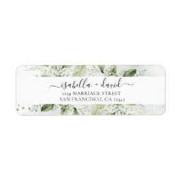 Sage Green Eucalyptus Weddenschap Etiket