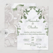 Sage Green Eucalyptus Weddenschap Kaart (Voorkant / Achterkant)