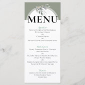 Sage Green Eucalyptus Wedding Menu (Voorkant)