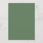Sage Green Eucalyptus Wedding Save The Date (Achterkant)
