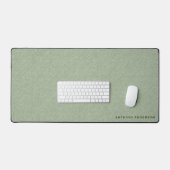 Sage Green Fabric Texture Bureaumat (Keyboard & Muis)