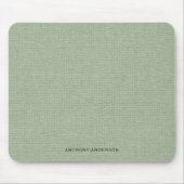 Sage Green Fabric Texture Muismat (Voorkant)