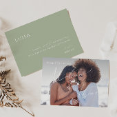 Sage Green | Faded fotomatron van Honor Kaart